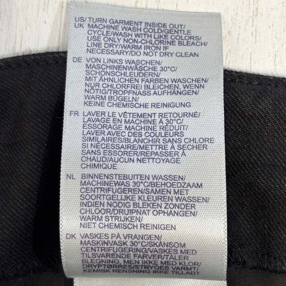 NYDJ Marilyn Trouser Black Stretch Linen Blend Pants 14 - Picture 8 of 12